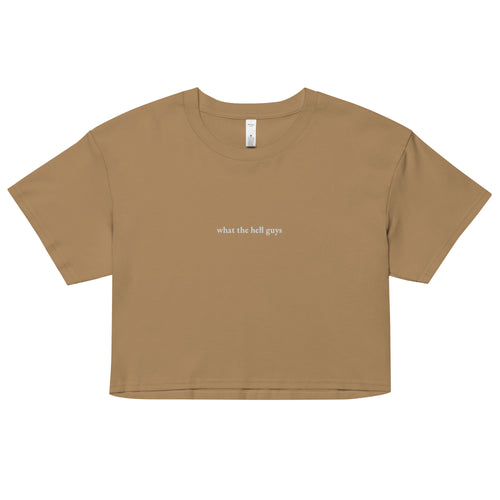 What The Hell Guys Crop top - Embroidered