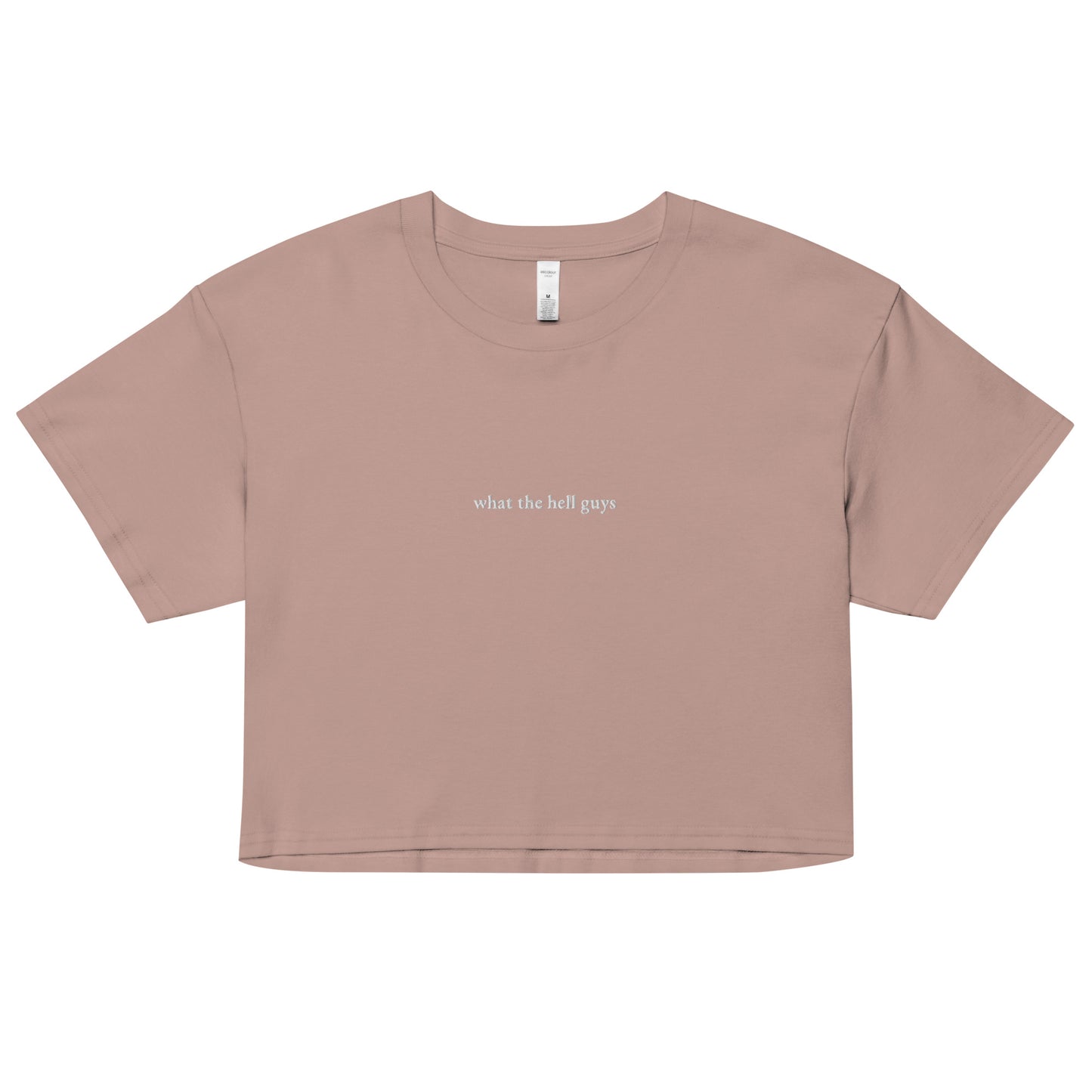 What The Hell Guys Crop top - Embroidered